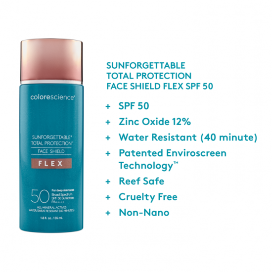 sunforgettable total protection face shield flex spf 50